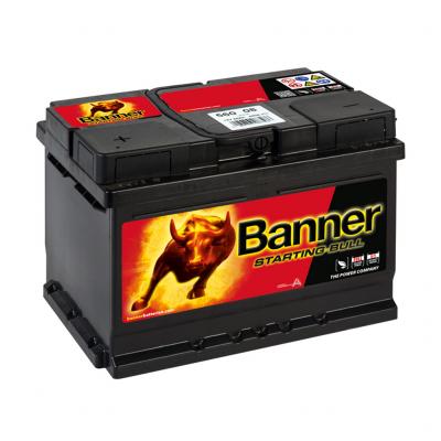 56008 Banner Starting Bull akkumulátor, 12V 60Ah 480A B+, EU, alacsony